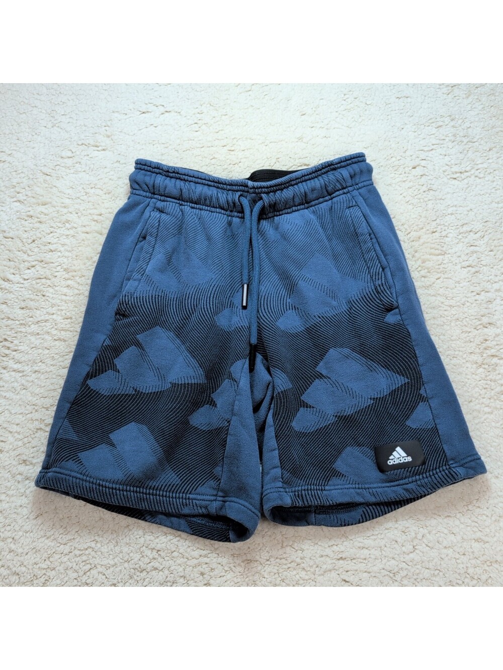 Adidas Club Shorts Men’s Size Medium Blue Athletic Sweat Drawstring Pockets